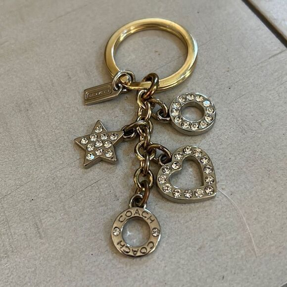 COACHRhinestone Keychain